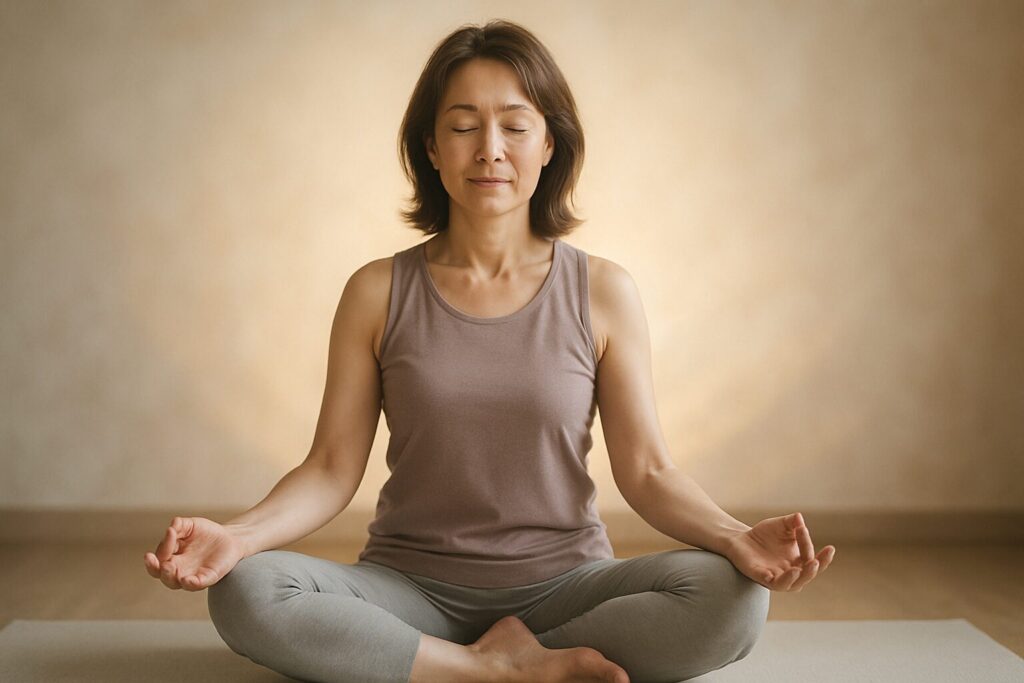ヨガ 瞑想 ストレス 40代